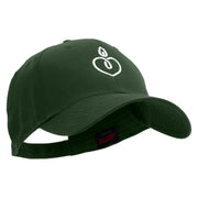 Heart Candle Embroiderd Low Profile Cap - Dk-Green OSFM