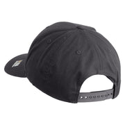 U.S. Army 1st Infantry Division Embroidered Retro Cotton Blend Snapback Cap - Charcoal OSFM