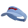 Devils Embroidered Pro Style Cotton Twill Washed Visor - Lt-Blue OSFM