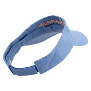 Devils Embroidered Pro Style Cotton Twill Washed Visor - Lt-Blue OSFM