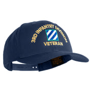 U.S. Army 3rd Infantry Division Embroidered Retro Cotton Blend Snapback Cap - Navy OSFM