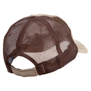 Purple Monster Embroidered Low Profile Special Cotton Mesh Cap - Brown OSFM