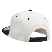 Astronaut on the Moon Embroidered Wool Blend 2 Tone Classic Snapback - Natural-Black OSFM