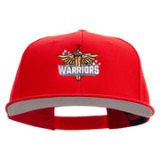 Gaming Warriors Logo Embroidered Wool Blend Prostyle 2 Tone Snapback - Red OSFM