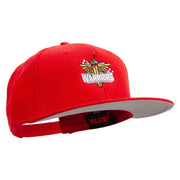 Gaming Warriors Logo Embroidered Wool Blend Prostyle 2 Tone Snapback - Red OSFM