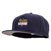 Gaming Warriors Logo Embroidered Wool Blend Prostyle 2 Tone Snapback - Navy OSFM