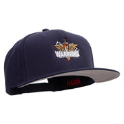 Gaming Warriors Logo Embroidered Wool Blend Prostyle 2 Tone Snapback - Navy OSFM