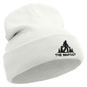 The Bigfoot Embroidered 12 Inch Long Knitted Beanie