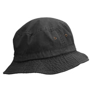 Space Aliens Embroidered Pigment Dyed Bucket Hat - Black OSFM