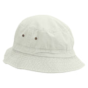 Space Aliens Embroidered Pigment Dyed Bucket Hat - White OSFM