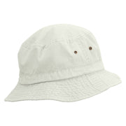 Space Aliens Embroidered Pigment Dyed Bucket Hat - White OSFM