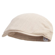 Baby Boy Embroidered Men's Linen Summer Ivy Cap - Khaki S-M