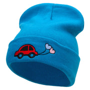 Car Wedding Balloons Embroidered 12 Inch Long Knitted Beanie