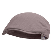 Baby Boy Embroidered Men's Linen Summer Ivy Cap - Charcoal S-M