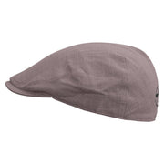 Baby Boy Embroidered Men's Linen Summer Ivy Cap - Charcoal S-M