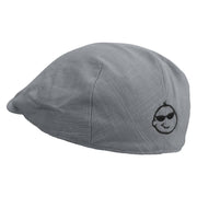 Baby Boy Embroidered Men's Linen Summer Ivy Cap - Slate S-M