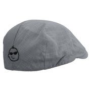 Baby Boy Embroidered Men's Linen Summer Ivy Cap - Slate S-M