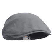 Baby Boy Embroidered Men's Linen Summer Ivy Cap - Slate S-M