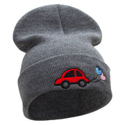 Car Wedding Balloons Embroidered 12 Inch Long Knitted Beanie