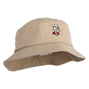 Classic 1929 Popeye Head Design Embroidered Unisex Multipurpose Crushable Cotton Twill Bucket Hat - Khaki M