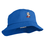 Classic 1929 Popeye Head Design Embroidered Unisex Multipurpose Crushable Cotton Twill Bucket Hat - Royal M