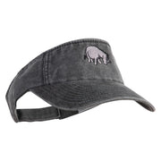 Classic 1926 Eeyore Icon Embroidered Washed Pigment Dyed Cotton Twill Visor - Black OSFM