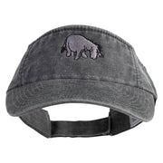 Classic 1926 Eeyore Icon Embroidered Washed Pigment Dyed Cotton Twill Visor - Black OSFM