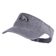 Classic 1926 Eeyore Icon Embroidered Washed Pigment Dyed Cotton Twill Visor - Grey OSFM