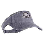Classic 1926 Eeyore Icon Embroidered Washed Pigment Dyed Cotton Twill Visor - Grey OSFM
