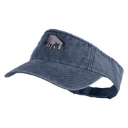 Classic 1926 Eeyore Icon Embroidered Washed Pigment Dyed Cotton Twill Visor - Navy OSFM