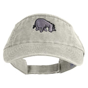 Classic 1926 Eeyore Icon Embroidered Washed Pigment Dyed Cotton Twill Visor - Beige OSFM