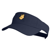 1926 Winnie-The-Pooh Head Icon Embroidered Pro Style Cotton Twill Washed Visor - Navy OSFM
