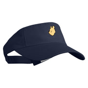 1926 Winnie-The-Pooh Head Icon Embroidered Pro Style Cotton Twill Washed Visor - Navy OSFM