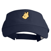 1926 Winnie-The-Pooh Head Icon Embroidered Pro Style Cotton Twill Washed Visor - Navy OSFM