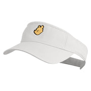 1926 Winnie-The-Pooh Head Icon Embroidered Pro Style Cotton Twill Washed Visor - White OSFM