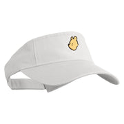 1926 Winnie-The-Pooh Head Icon Embroidered Pro Style Cotton Twill Washed Visor - White OSFM