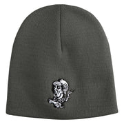 1865 Alice in Wonderland Book Embroidered 8" Short Beanie - Charcoal OSFM