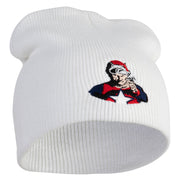 Classic 1928 Buck Rogers Symbol Embroidered Short Beanie - White OSFM