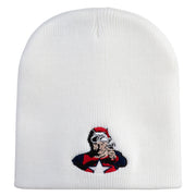 Classic 1928 Buck Rogers Symbol Embroidered Short Beanie - White OSFM
