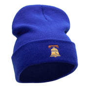 The Liberty Bell Embroidered 12 Inch Long Knitted Beanie