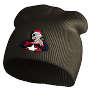 Classic 1928 Buck Rogers Symbol Embroidered Short Beanie - Dark Grey OSFM