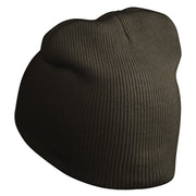 Classic 1928 Buck Rogers Symbol Embroidered Short Beanie - Dark Grey OSFM