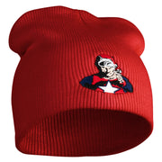 Classic 1928 Buck Rogers Symbol Embroidered Short Beanie - Red OSFM