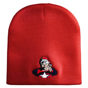 Classic 1928 Buck Rogers Symbol Embroidered Short Beanie - Red OSFM