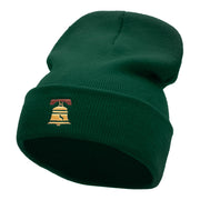 The Liberty Bell Embroidered 12 Inch Long Knitted Beanie