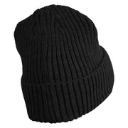 1929 Tintin and Snowy Embroidered Cuff Long Beanie - Black OSFM