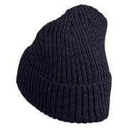 1929 Tintin and Snowy Embroidered Cuff Long Beanie - Navy OSFM