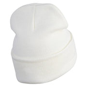 1865 Alice in Wonderland White Rabbit Embroidered 12" Beanie - White OSFM