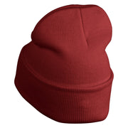 1865 Alice in Wonderland White Rabbit Embroidered 12" Beanie - Maroon OSFM
