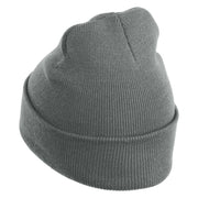Classic 1927 Oswald Rabbit Head Embroidered Beanie - Light Grey OSFM